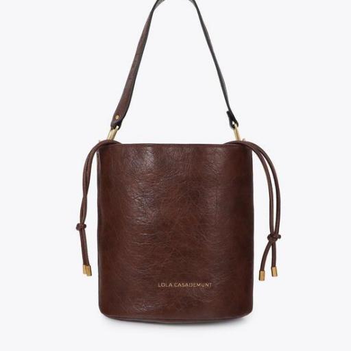 Shopper piel textura marron