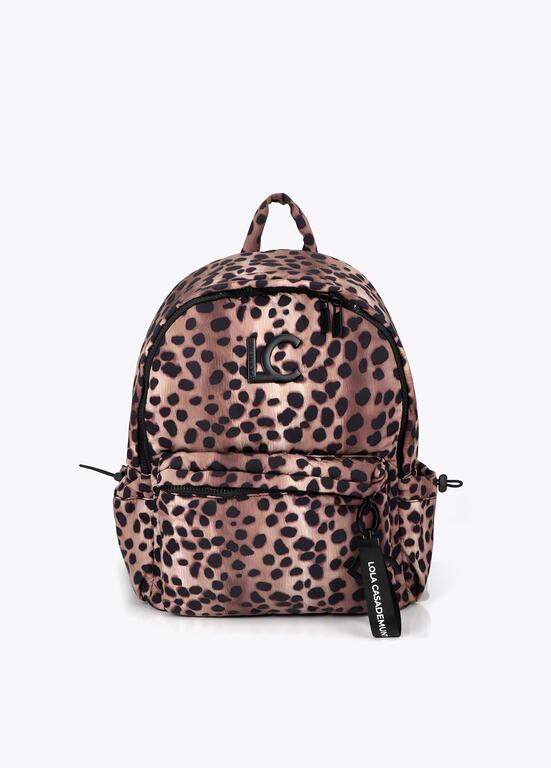 Mochila estampada animal print