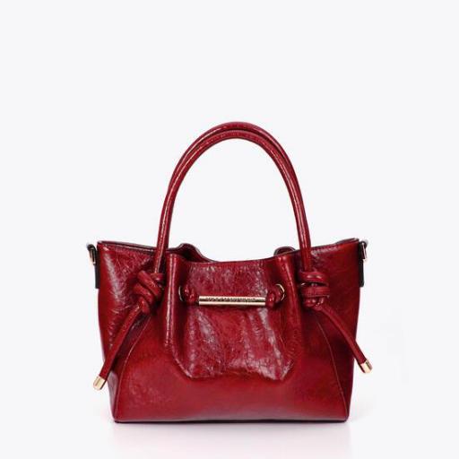 Bolso rojo con detalle dorado [0]