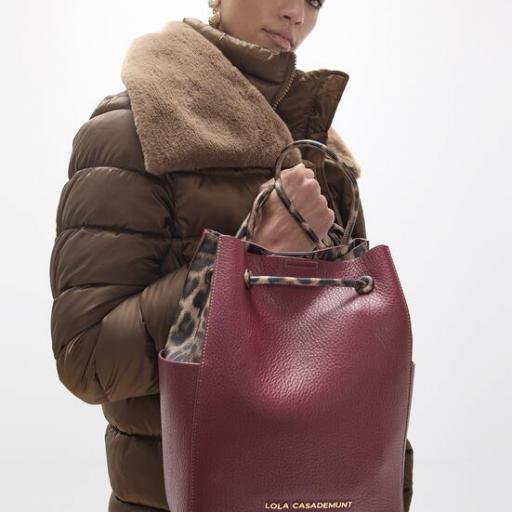 Shopper bicolor granate [3]