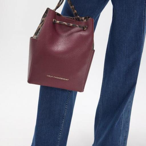 Shopper bicolor granate [2]