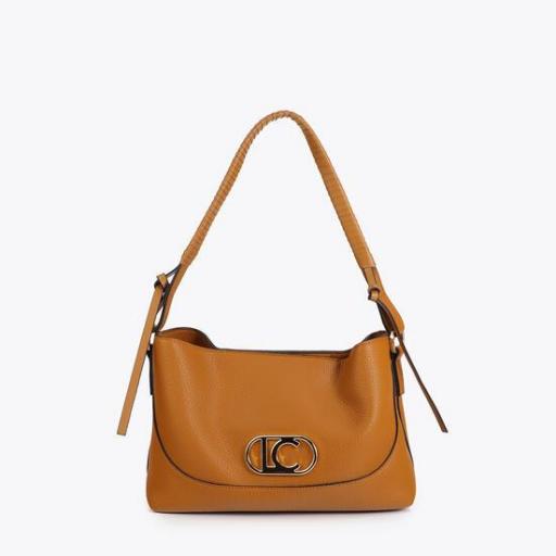 Bandolera asa trenzada mostaza