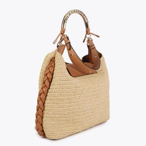 Bolso shopper 1981 trenzado camel [1]