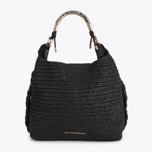 Bolso shopper 1981 trenzado negro