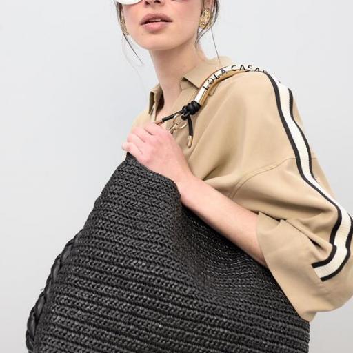 Bolso shopper 1981 trenzado negro [3]