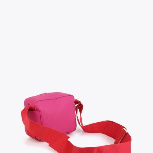 Bandolera rosa asa nylon a contraste [1]