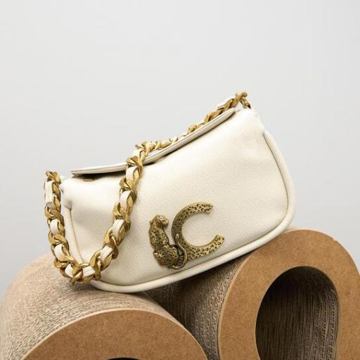 Bandolera media luna cadena crudo [1]