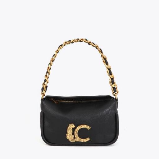 Bandolera media luna cadena negro [1]