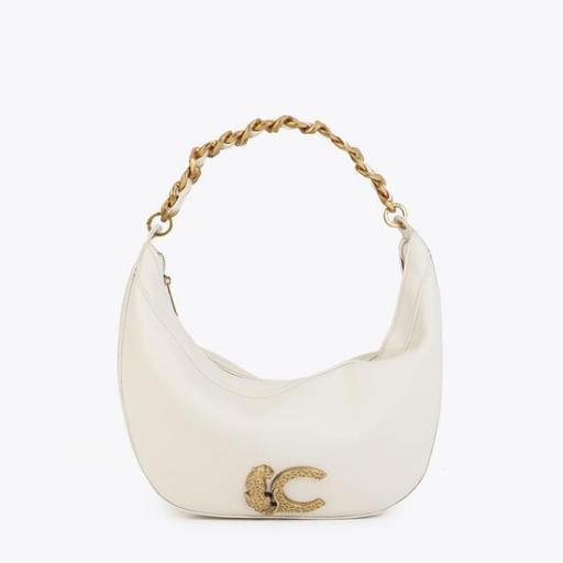 Bolso media luna cadena crudo [0]