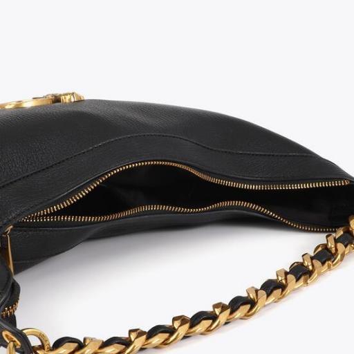 Bolso media luna cadena negro [2]