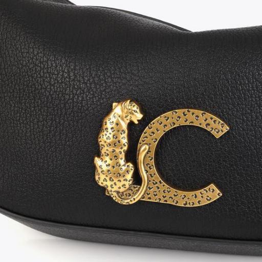 Bolso media luna cadena negro [1]