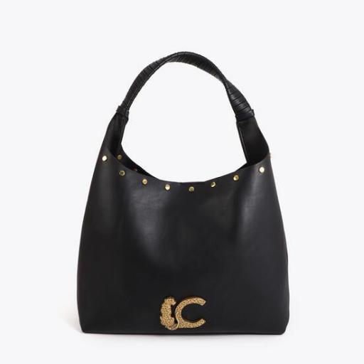 Shopper LC animal tachas negro [2]