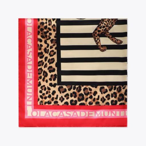 Pañuelo estampado leopardo rayas [1]