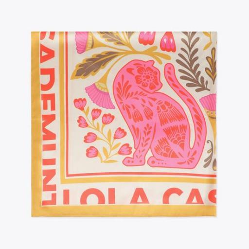 Pañuelo estampado florales y tigres [2]