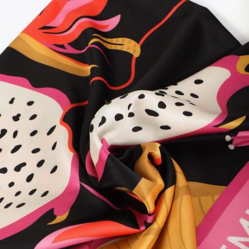 Pañuelo estampado multicolor tropical [1]