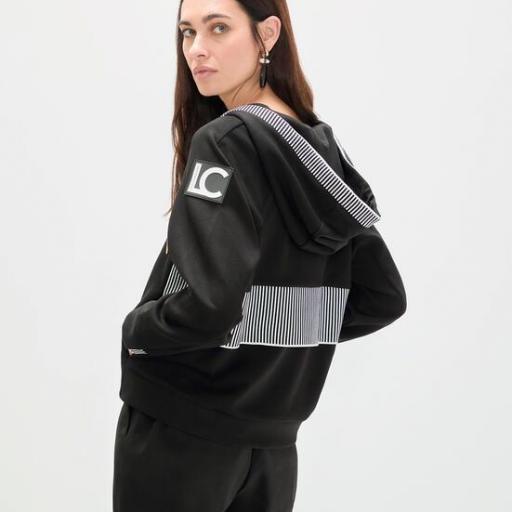 Sudadera con capucha y estampado rayas [0]