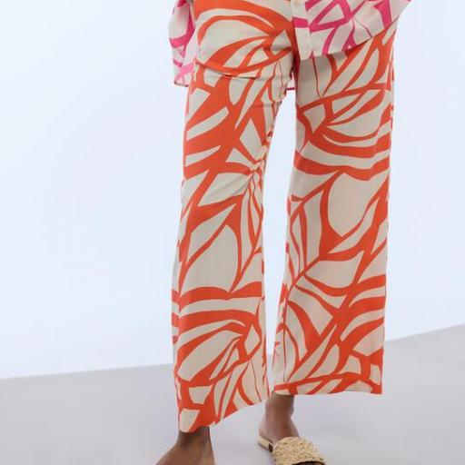 Culote print hojas naranja [0]