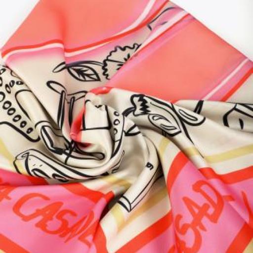 Pañuelo satinado con logo [2]