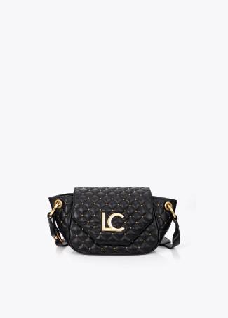 Bolso bandolera negra con mini tachas