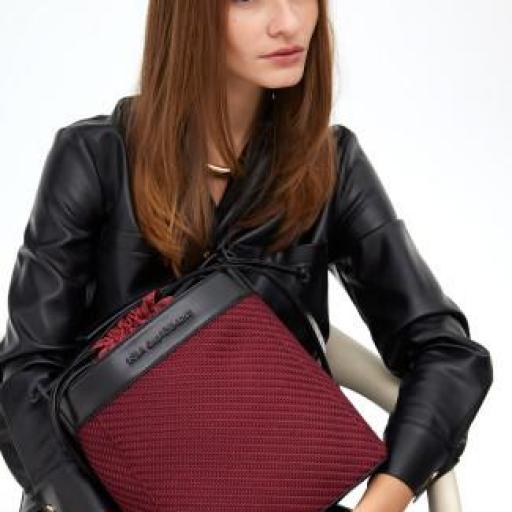 Bolso hobo tejidos combinados [1]