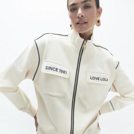 Sudadera cruda cuello alto [0]