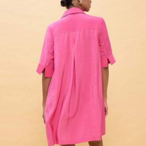 Vestido corto palmeras fucsia [1]