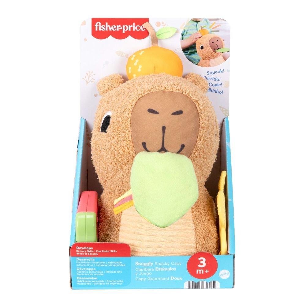 Peluche capibara de estimulos y juego