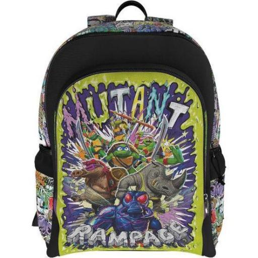 Mochila escolar adaptable a carro Tortugas ninja 43 cm