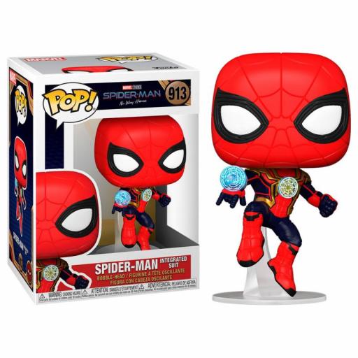 Funko pop 913 Spider-man integrated suit de Spider-man no way home