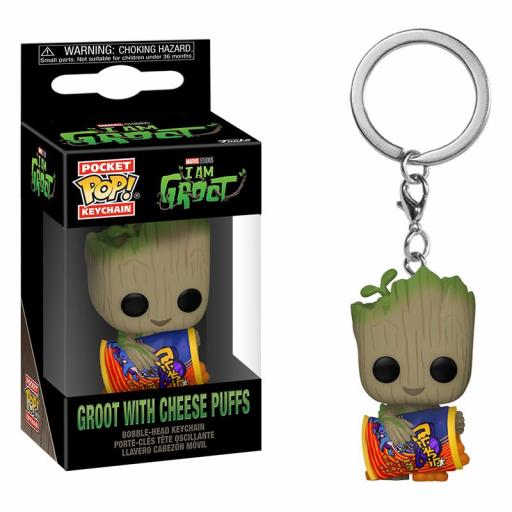 Llavero pop I am Groot, Groot with chesse puffs de Marvel [0]