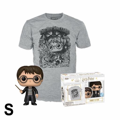 Funko pop  Harry exclusivo + camiseta S Harry Potter