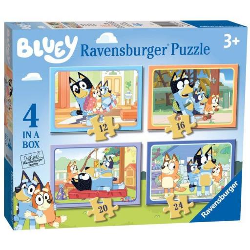 Puzzle 4 en 1 de Bluey 