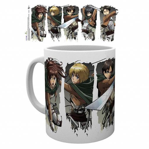 Taza personajes de Attaque a los titanes