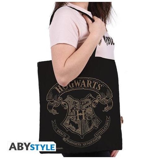 Bolsa tote bag de el escudo de Hogwarts de Harry Potter [1]