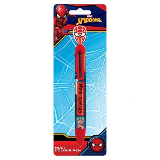 Bolígrafo 6 colores de Spiderman 