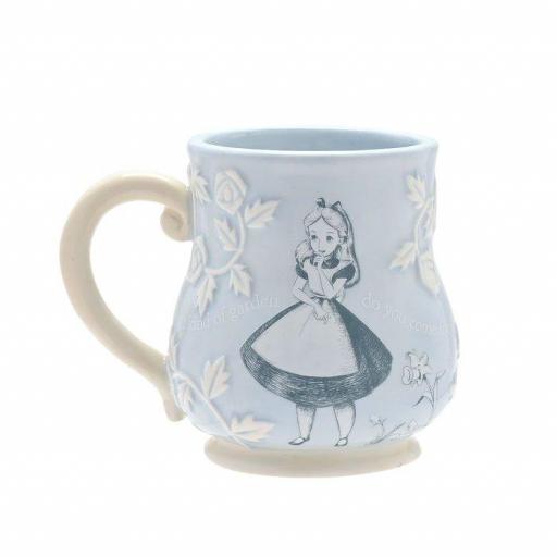 Taza relieve de Alicia en el pais de las maravillas de Disney