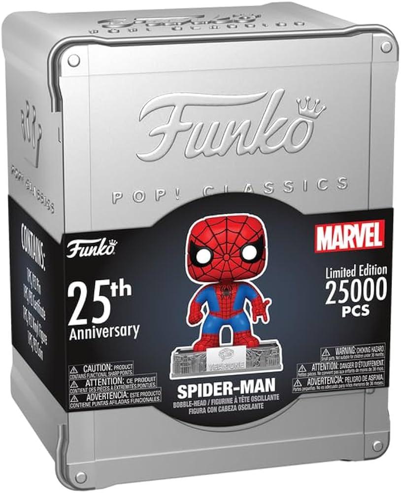 Funko pop 03C Spider-man del 25º Aniversario en lata edición limitada