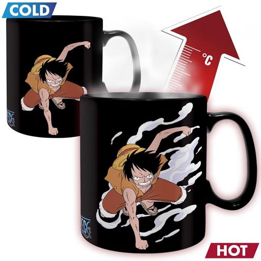 TAZA ONE PIECE LUFFY & ACE (CALOR) [1]