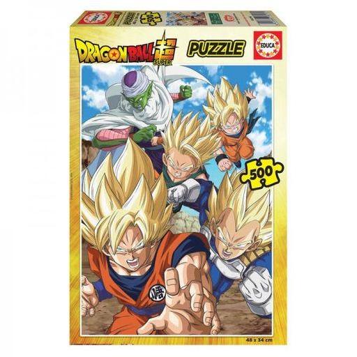Puzzle personajes super saiyan de Dragon ball super 500 piezas 