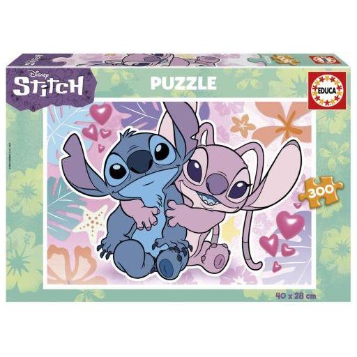 Puzzle de Stitch y Angel de 300 piezas