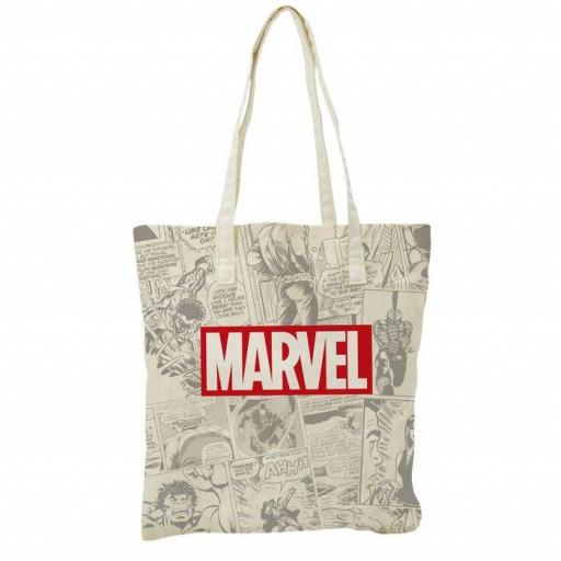 Bolsa tote bag logo Marvel