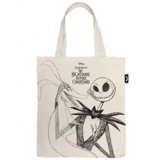 Bola tote bag de tela Jack Pesadilla antes de navidad de Disney [0]