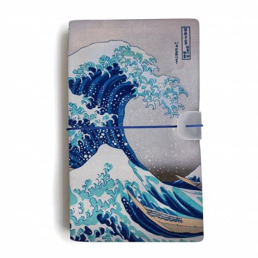 Cuaderno de viaje de la gran ola de Kanagawa Hokusai  [0]