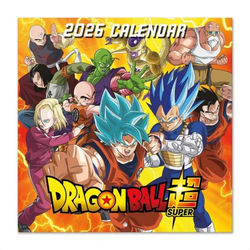 Calendario de pared de 12 meses de Dragon ball de 2026