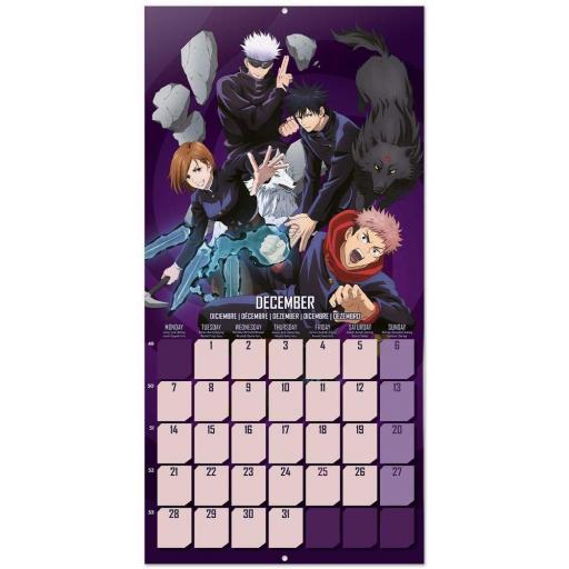 Calendario de pared de 12 meses de Jujutsu kaisen de 2026 [2]