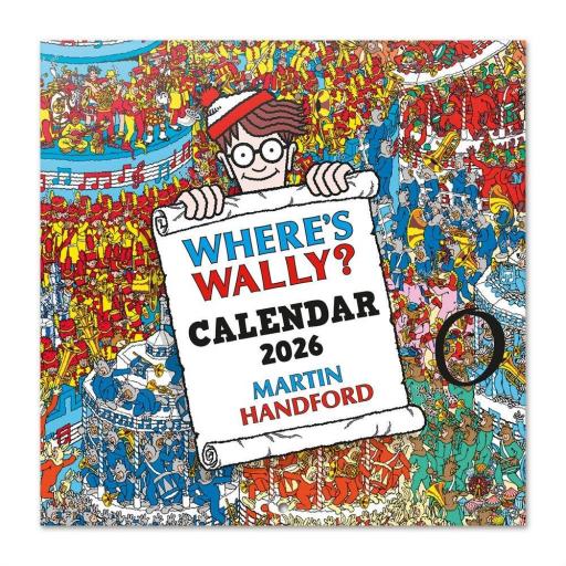 Calendario de pared de 12 meses de Wally de 2026