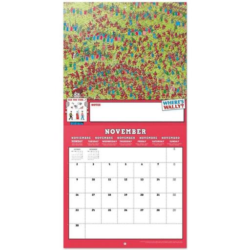 Calendario de pared de 12 meses de Wally de 2026 [2]