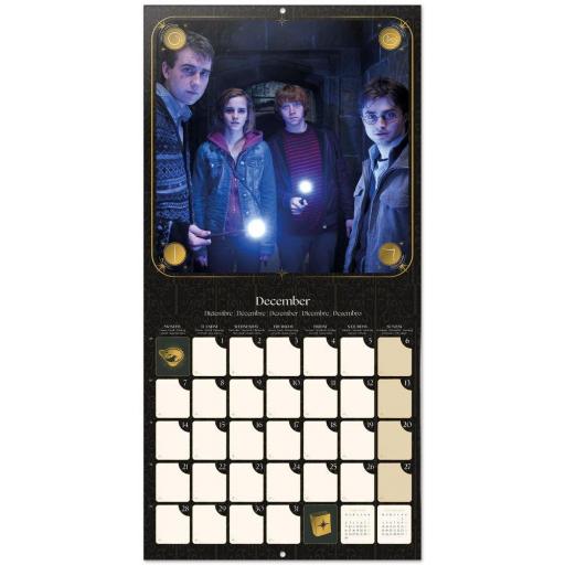 Calendario de pared de 12 meses de Harry Potter de 2026 [2]