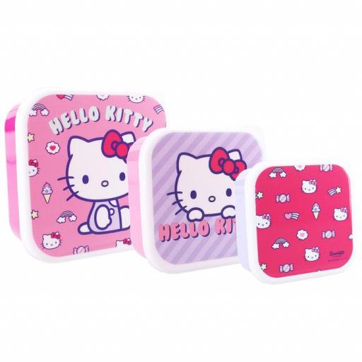 Pack de sandwicheras de Hello Kitty