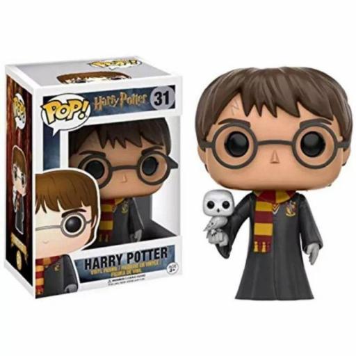 Funko pop 31 Harry Potter con tonica y Hedwig de Harry Potter